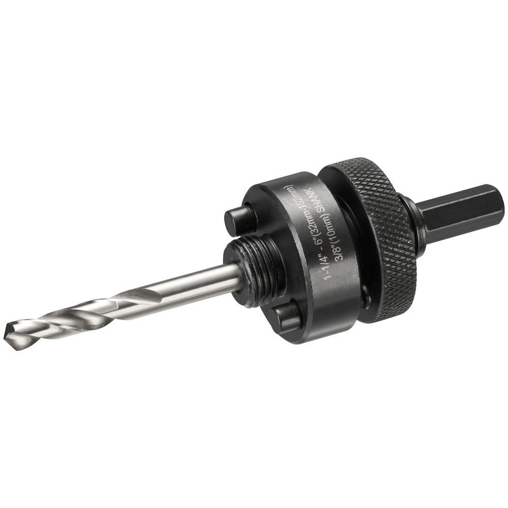Dewalt 10mm Shank Arbor and Pilot Drill Bit for 32mm - 210mm Hole Saws