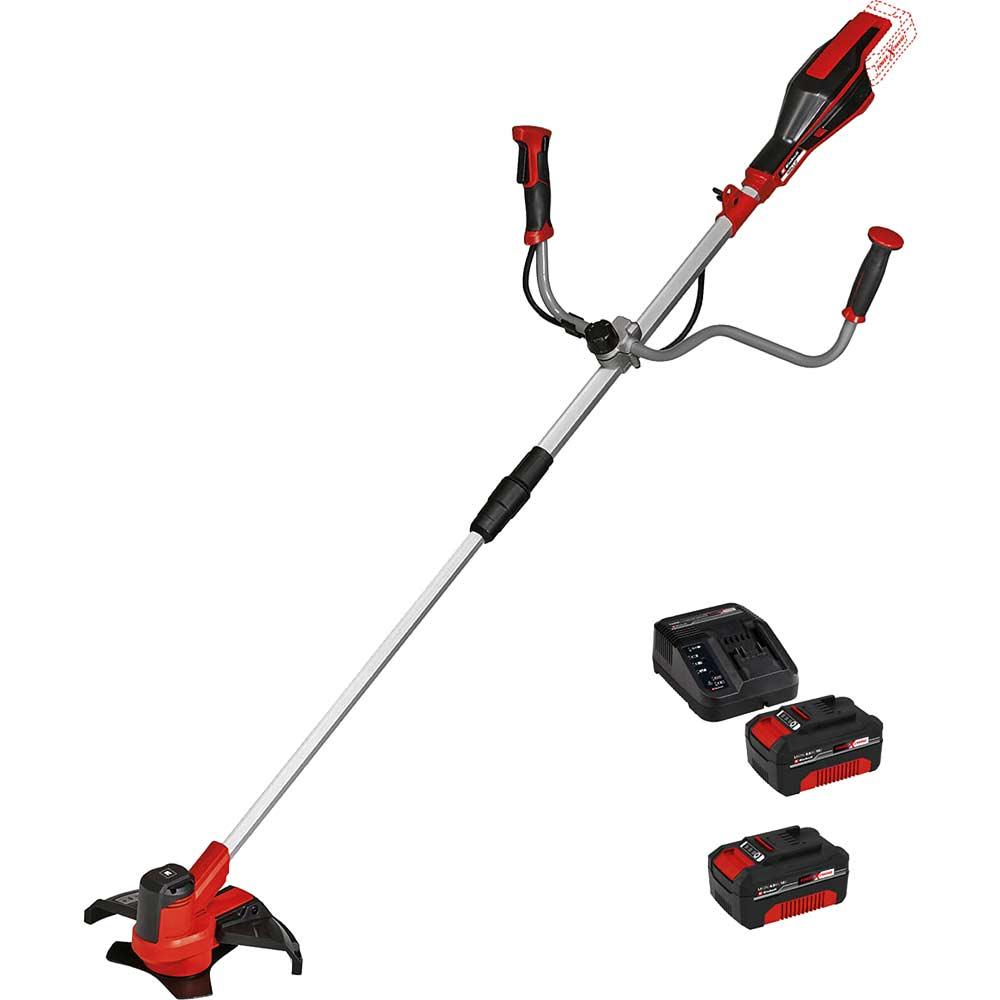 Einhell AGILLO 18/200 18v Cordless Split Shaft Brush Cutter and Line Trimmer 200/300mm 2 x 4ah Li-ion Battery Charger