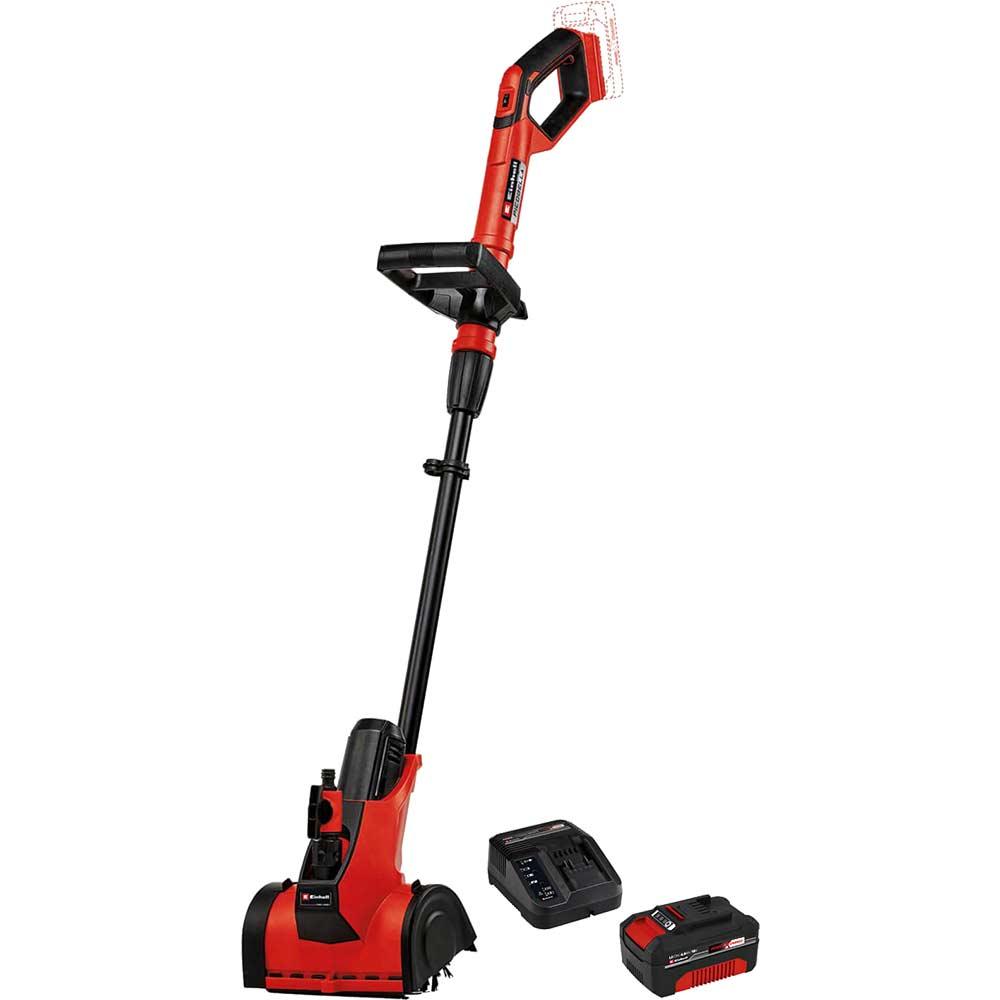 Einhell PICOBELLA 18v Cordless Decking & Stone Cleaning Brush 1 x 4ah Li-ion Battery Charger