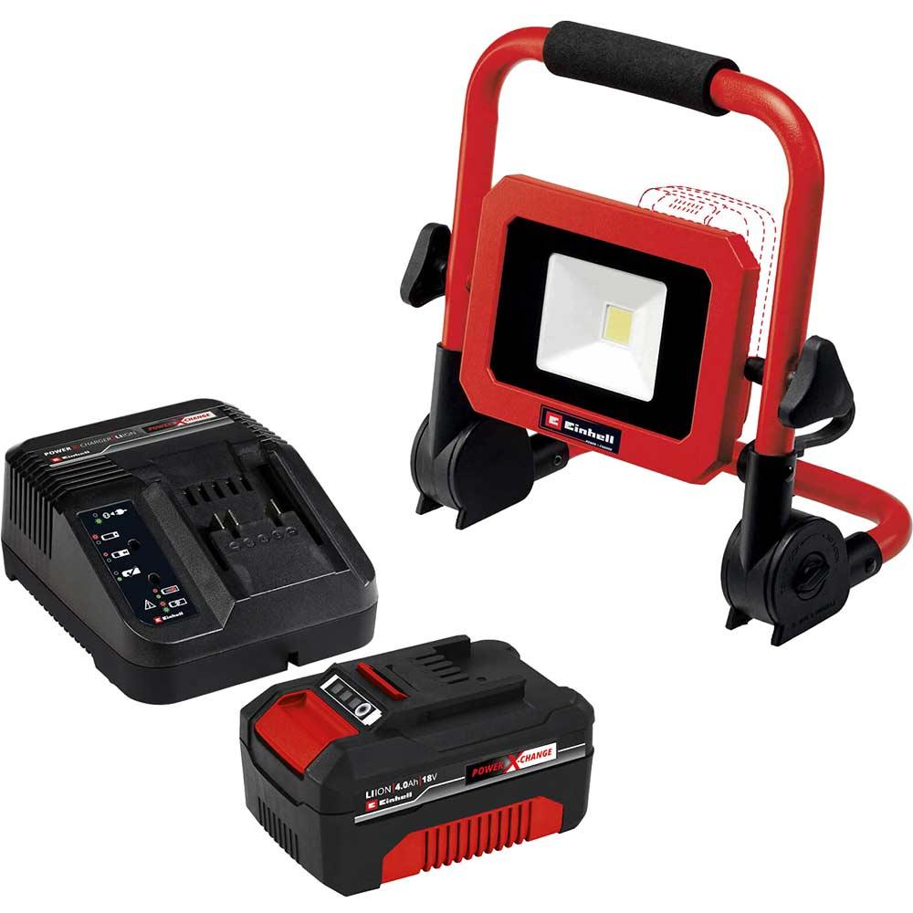 Einhell TC-CL 18/1800 Li 18v Cordless Work Light 1 x 4ah Li-ion Battery Charger No Case
