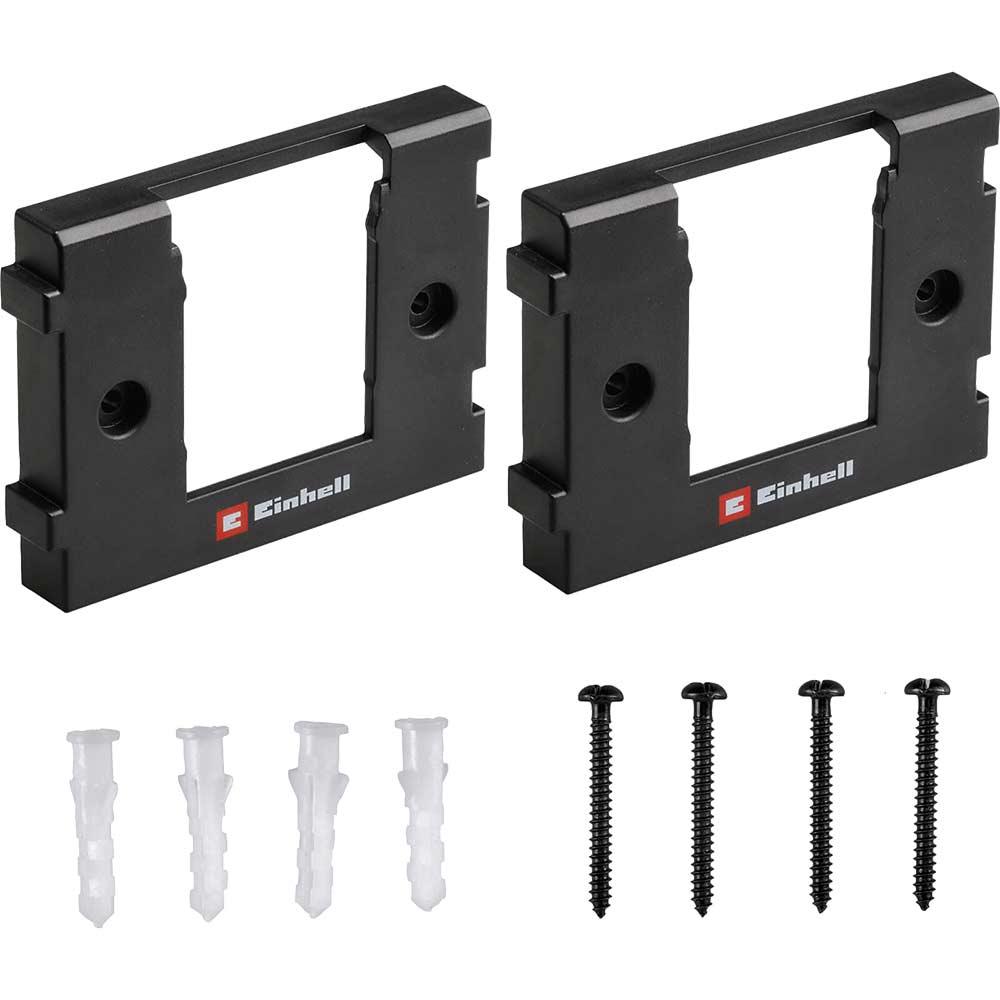 Einhell Battery Wall Mount Storage Brackets for 18v PXC Batteries Pack of 2