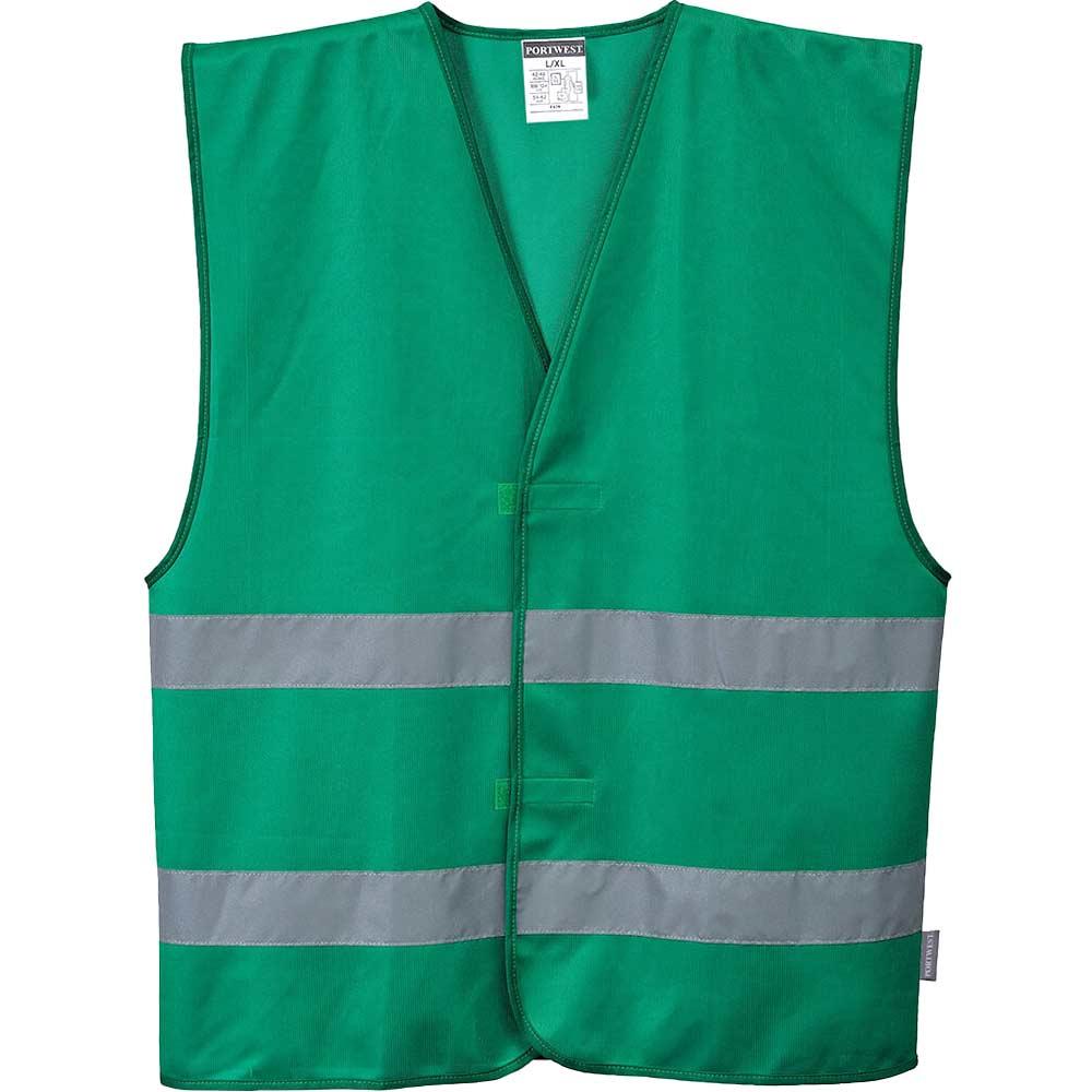 Portwest Iona 2 Band Reflective Safety Vest Bottle Green S / M