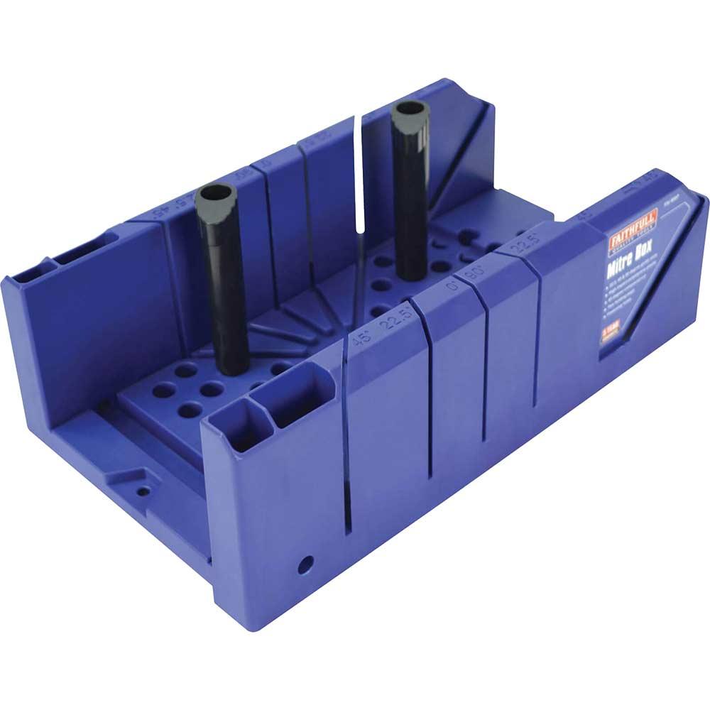 Faithfull Plastic Mitre Box and Clamping Pegs