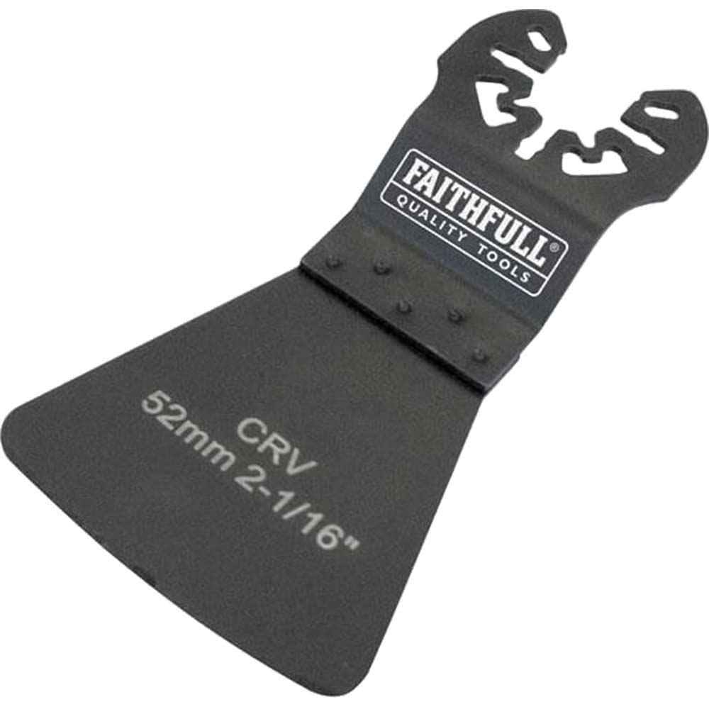 Faithfull MFSCR52 OIS Oscillating Multi Tool Flexible Scraper Blade 52mm Pack of 1