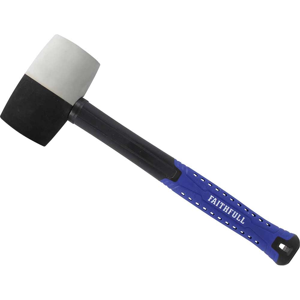 Faithfull Black & White Fibreglass Combination Mallet