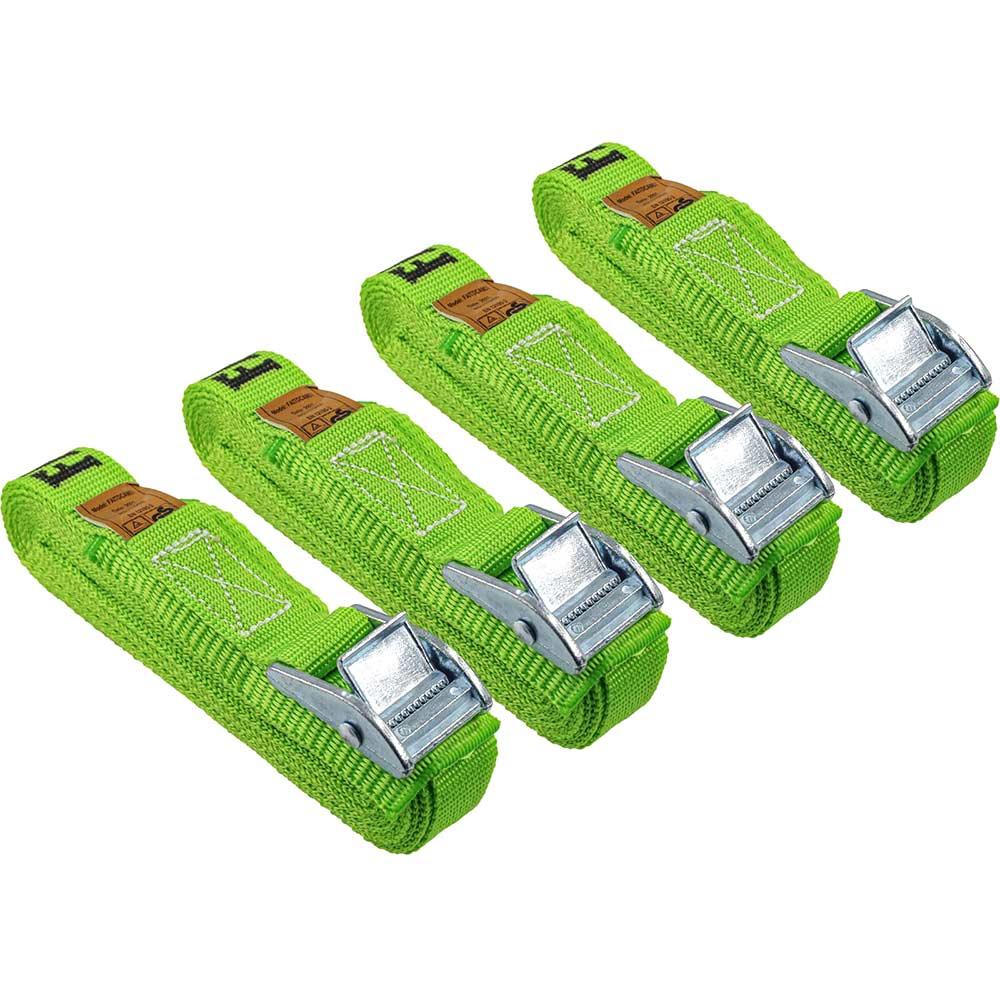 Faithfull 4 Piece Cam Tie Down Strap Set 25mm 5m 100kg
