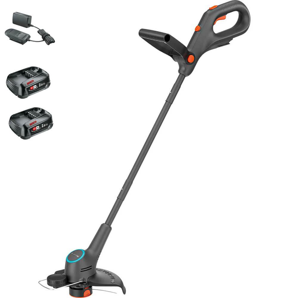 Gardena EASYTRIM 25 P4A 18v Cordless Grass Trimmer 250mm 2 x 2ah Li-ion Charger