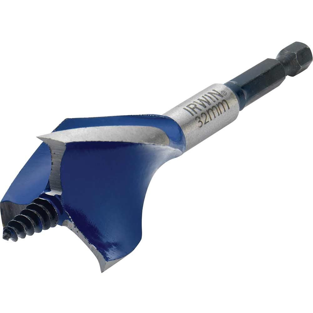 Irwin 6X Blue Groove Stubby Wood Drill Bit 32mm 100mm