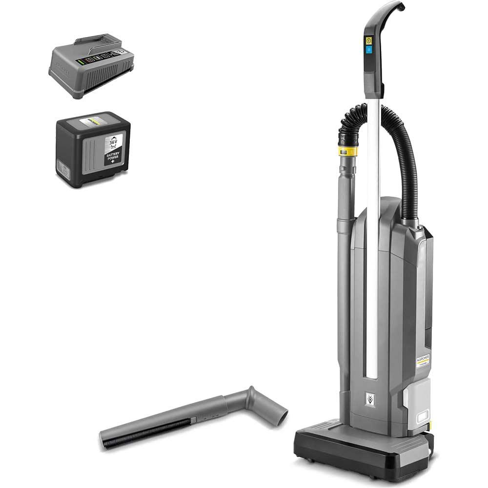 Karcher CV 30/2 BP ADV Professional 36v Cordless Upright Vacuum Cleaner 1 x 6ah Li-ion Battery Charger