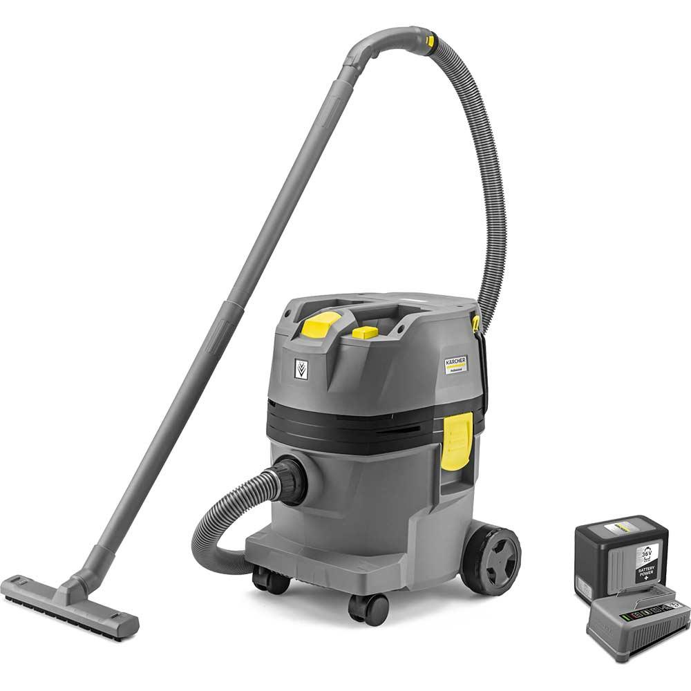 Karcher NT 22/1 AP BP L Professional 36v Cordless Wet and Dry Vacuum Cleaner 22L 1 x 7.5ah Li-ion Battery Charger