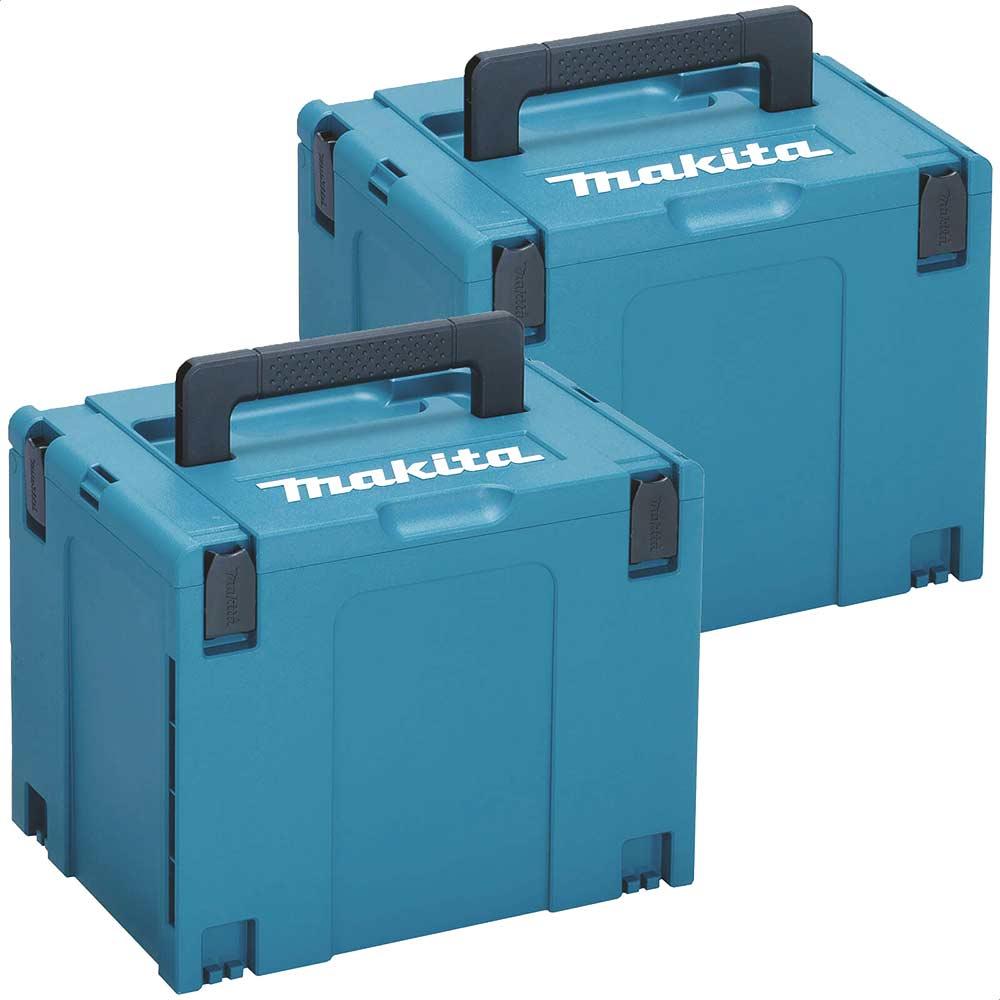 Makita 2 Piece 821552-6 Type 4 MakPac Connector Stackable Power Tool Case Kit