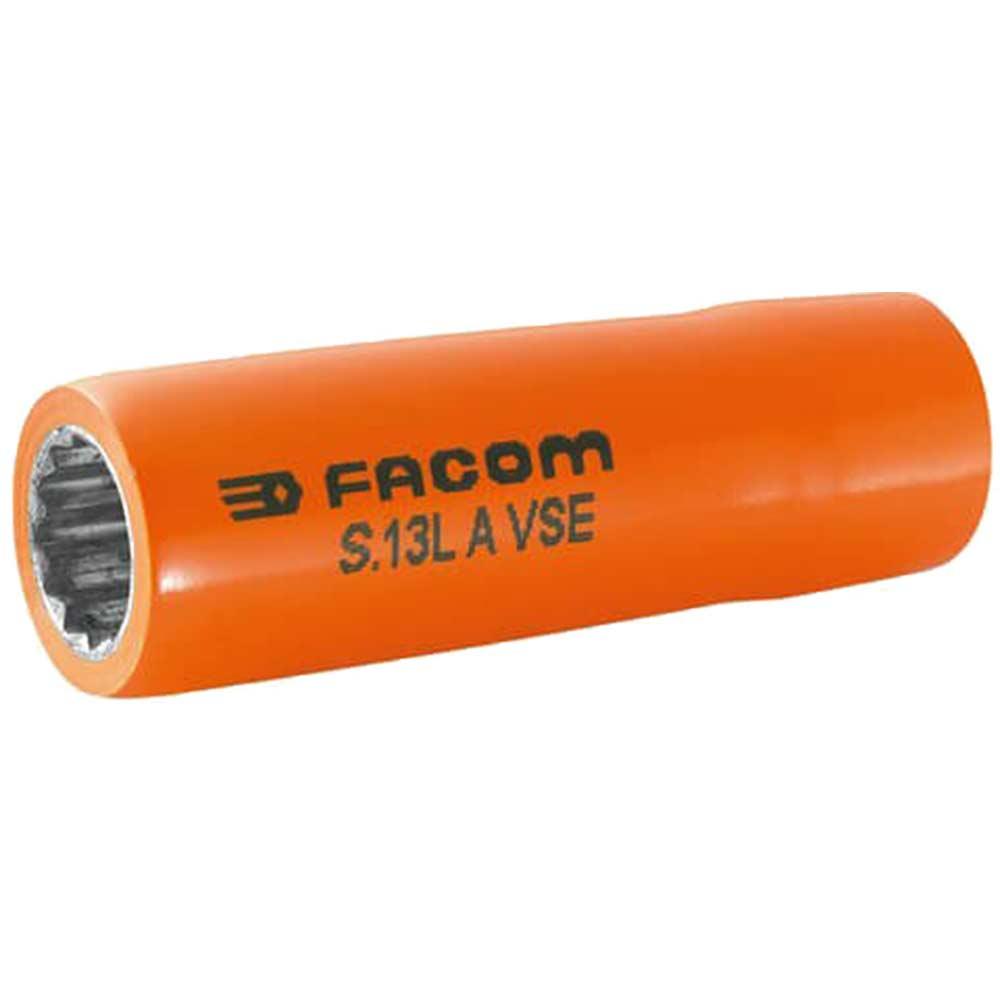 Facom 1/2" Drive 1000v Insulated Bi Hexagon Deep Metric Socket 1/2" 18mm