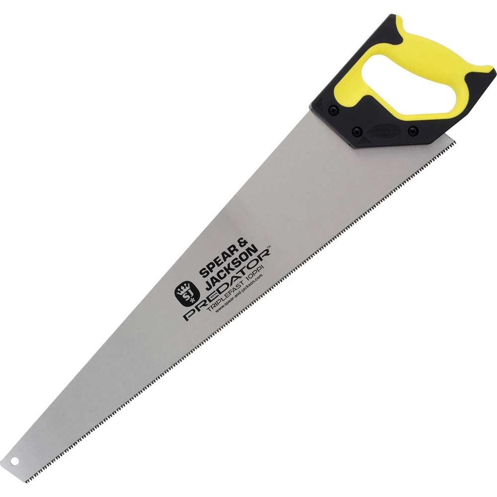 Spear and Jackson Predator Hardpoint Triplefast Wood Hand Saw 22" / 550mm 10tpi