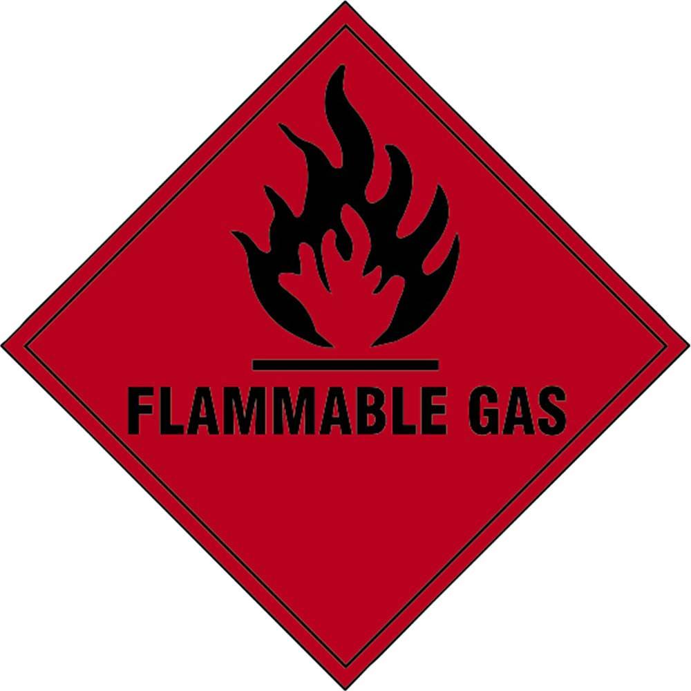 Scan Flammable Gas Sign