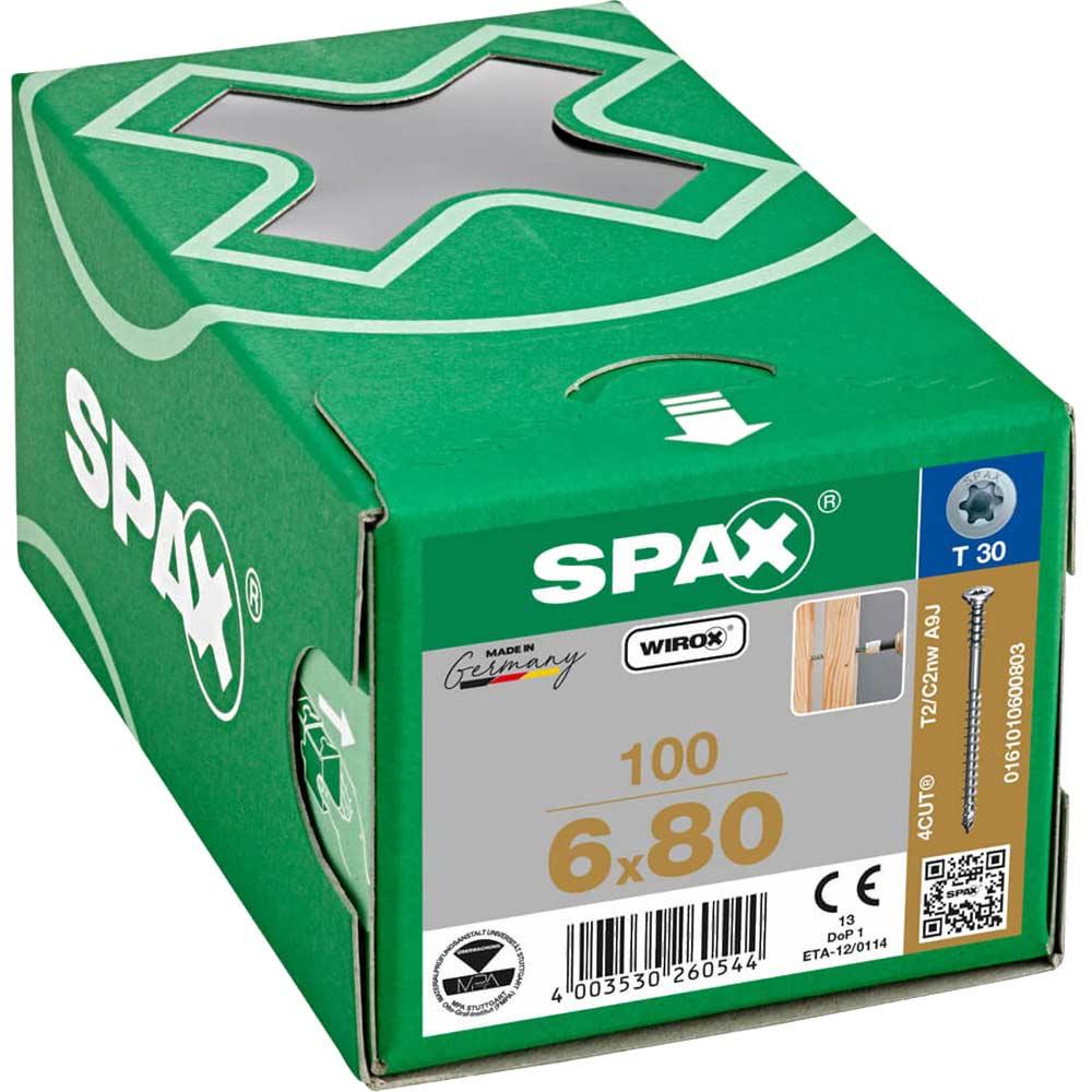 Spax Wirox T Star Plus Flat Frame Adjusting Wood Screws 6mm 80mm Pack of 100