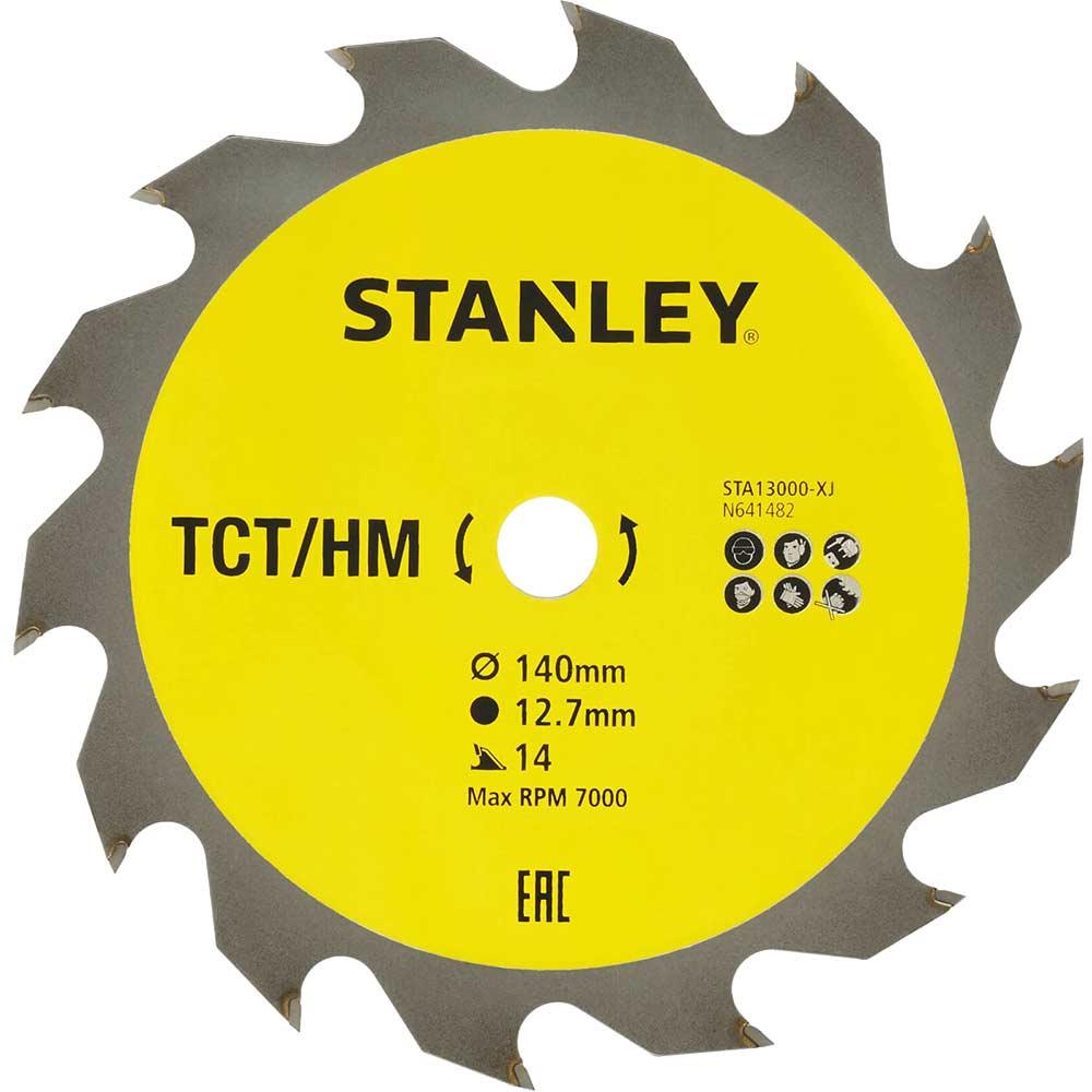 Stanley TCT Circular Saw Blade 140mm 14T 12.7mm