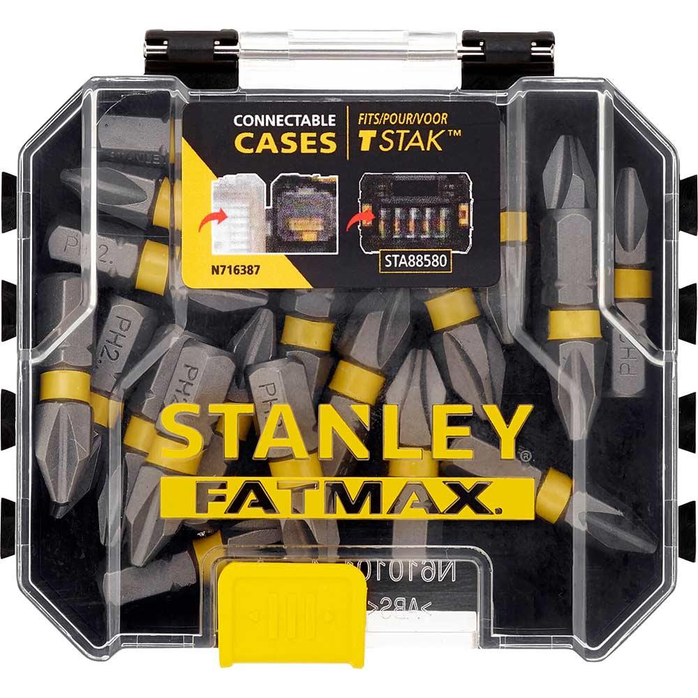 Stanley FatMax Impact Phillips Screwdriver Bits PH2 25mm Pack of 20