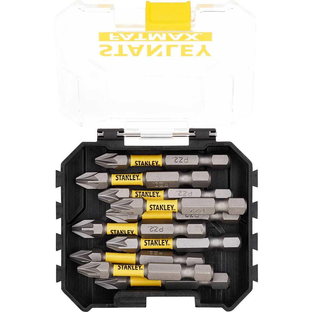 Stanley FatMax Impact Pozi Screwdriver Bits PZ2 50mm Pack of 10