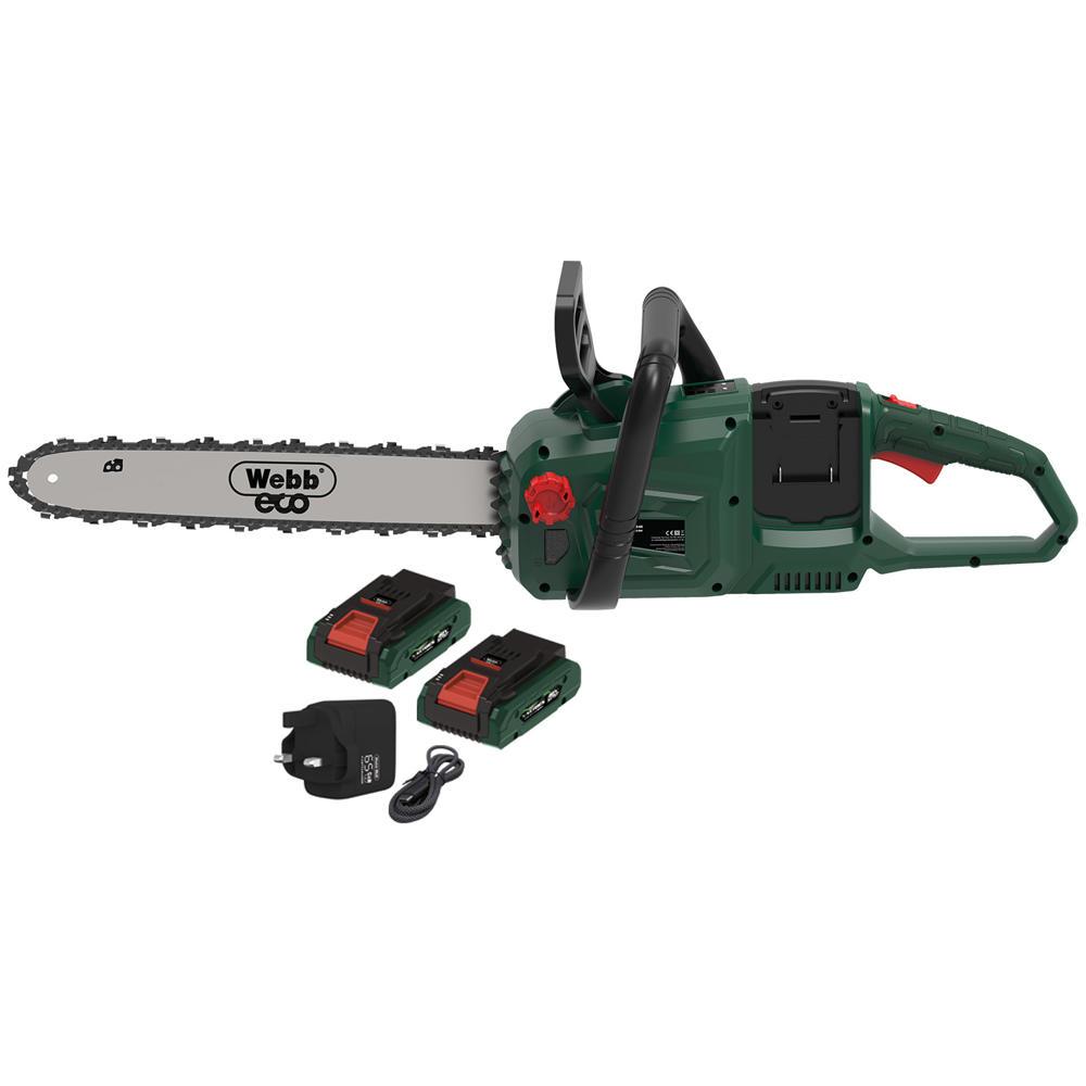 Webb X Series WEV20X2CS40 40v Cordless Brushless Chainsaw 400mm