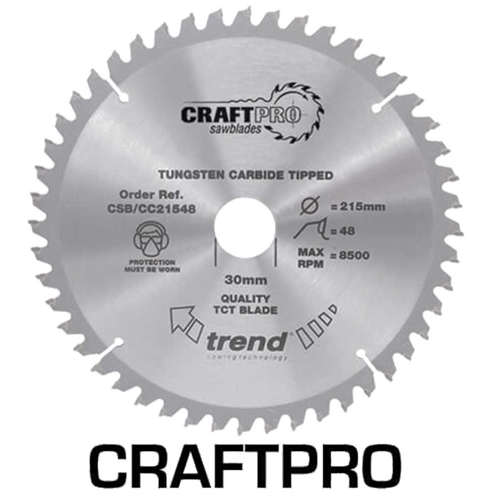Trend CRAFTPRO Wood Cutting Mitre Saw Blade