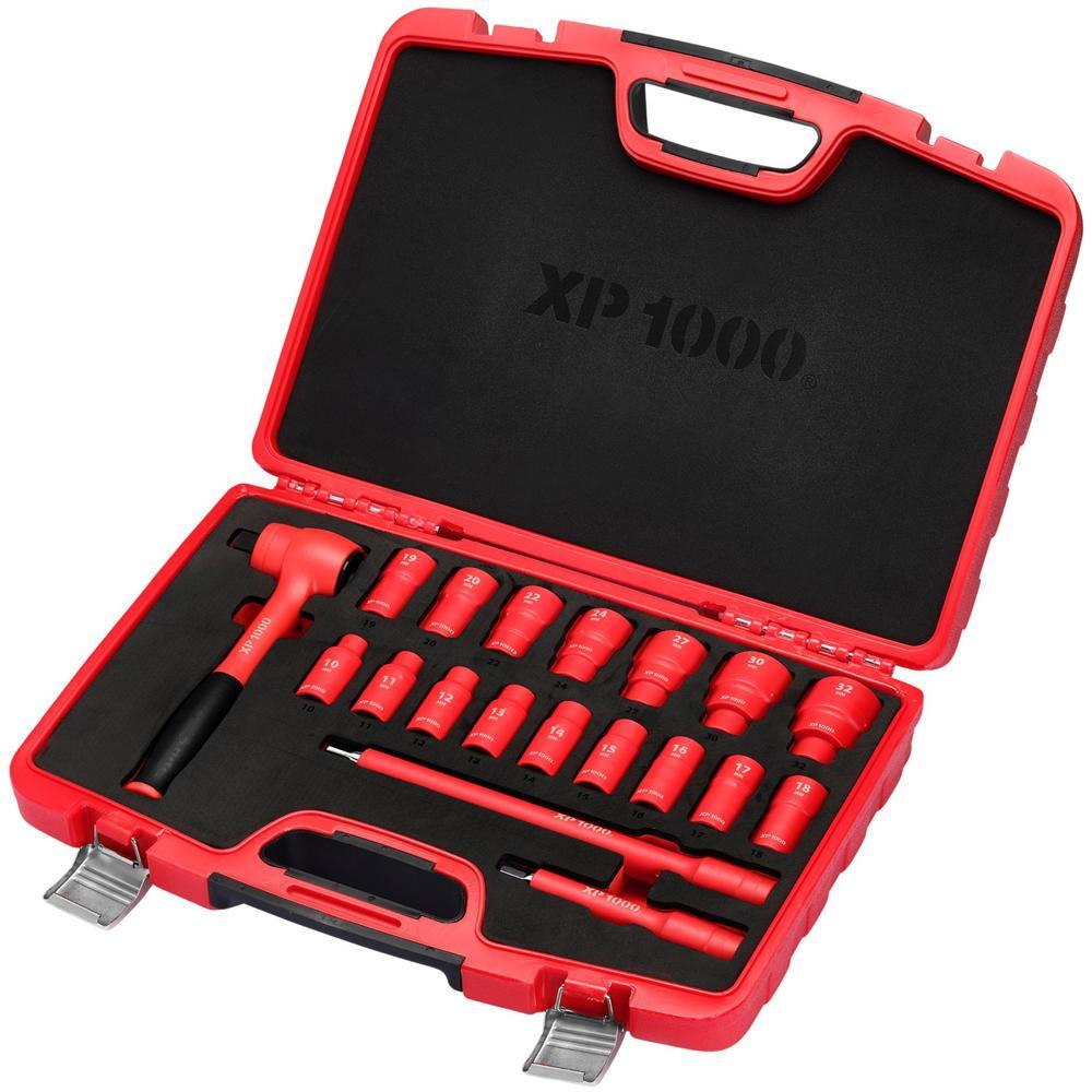 Draper XP1000 19 Piece 1/2" Drive VDE Insulated Socket Set 1/2"