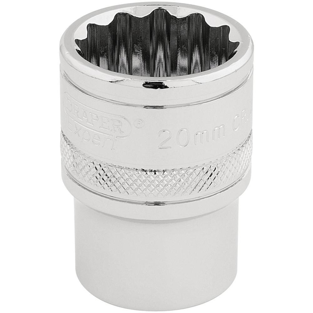 Draper 1/2" Drive Hi Torq Bi Hexagon Socket Metric 1/2" 20mm