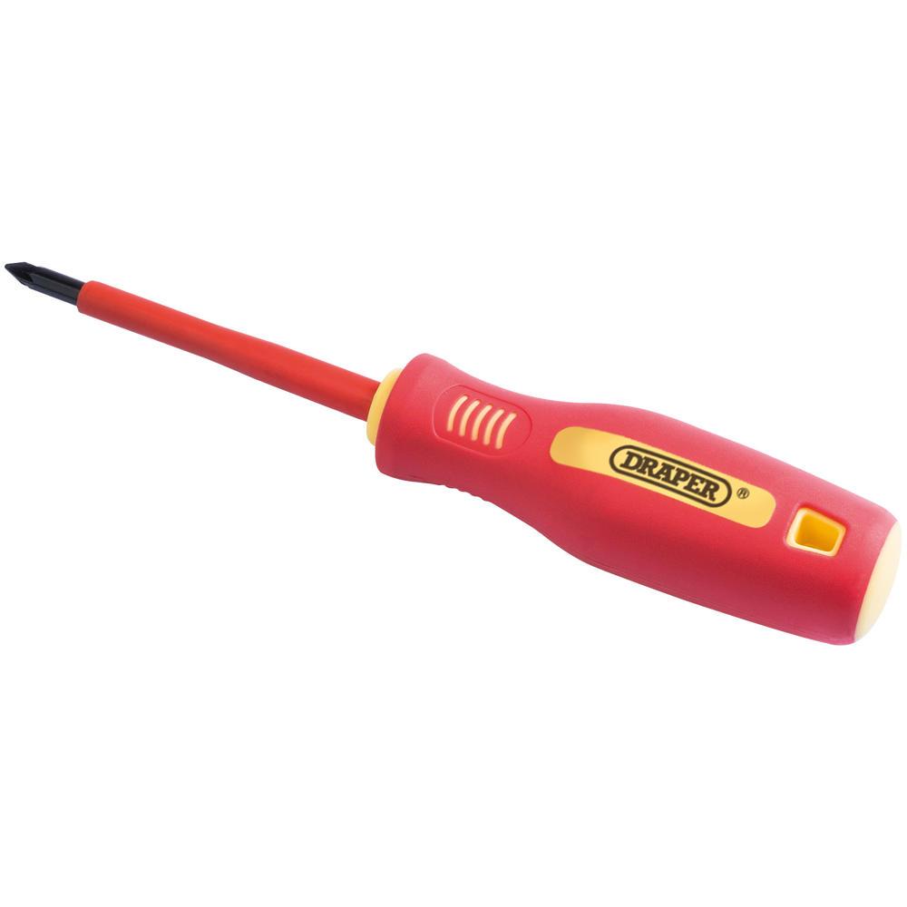 Draper VDE Insulated Pozi Screwdriver PZ1 80mm
