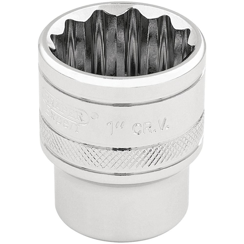 Draper 3/8" Drive Polished Finish Hi Torq Bi Hexagon Socket Imperial 3/8" 1"