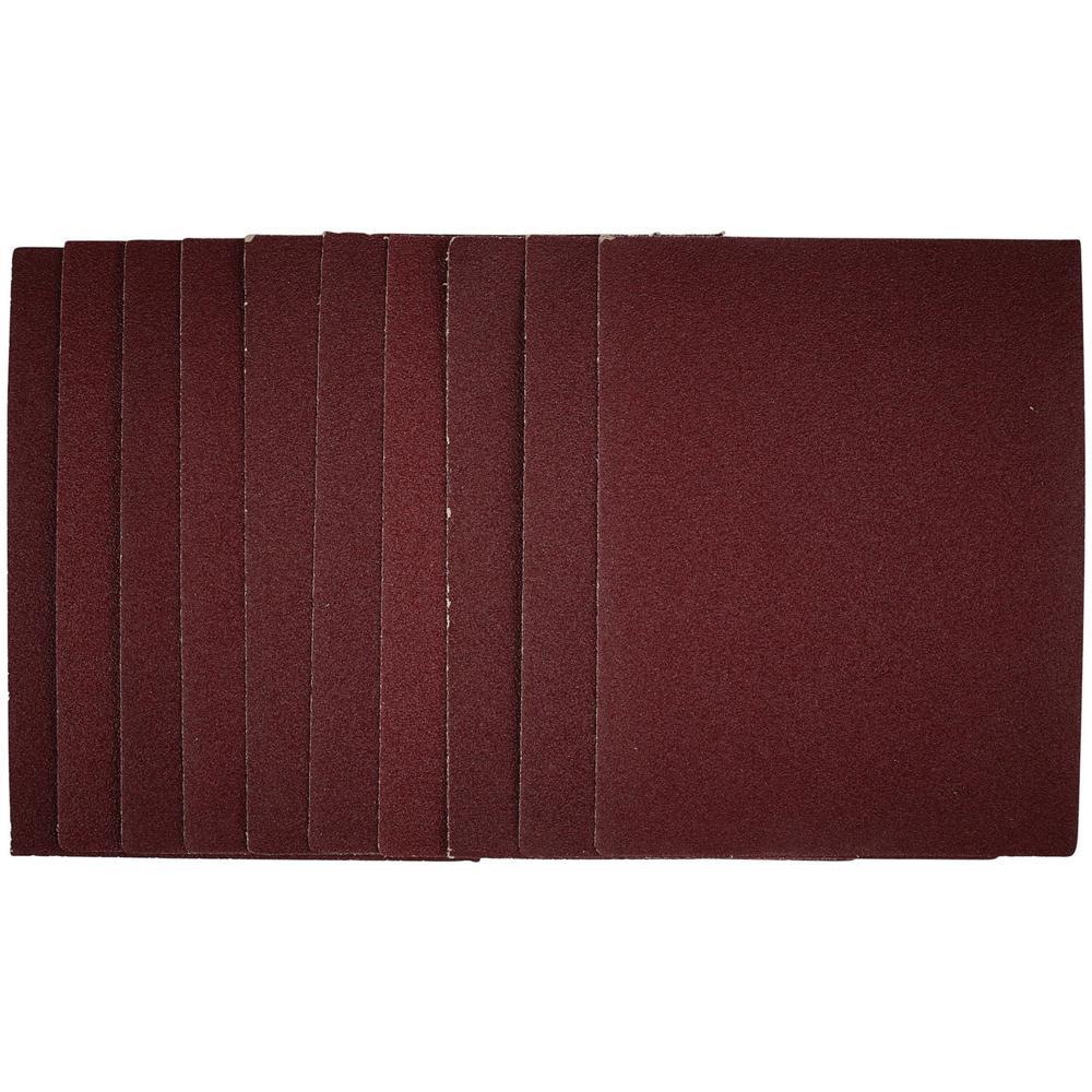 Draper 1/4 Unpunched Clip On Sanding Sheets 115mm x 150mm 80g Pack of 10