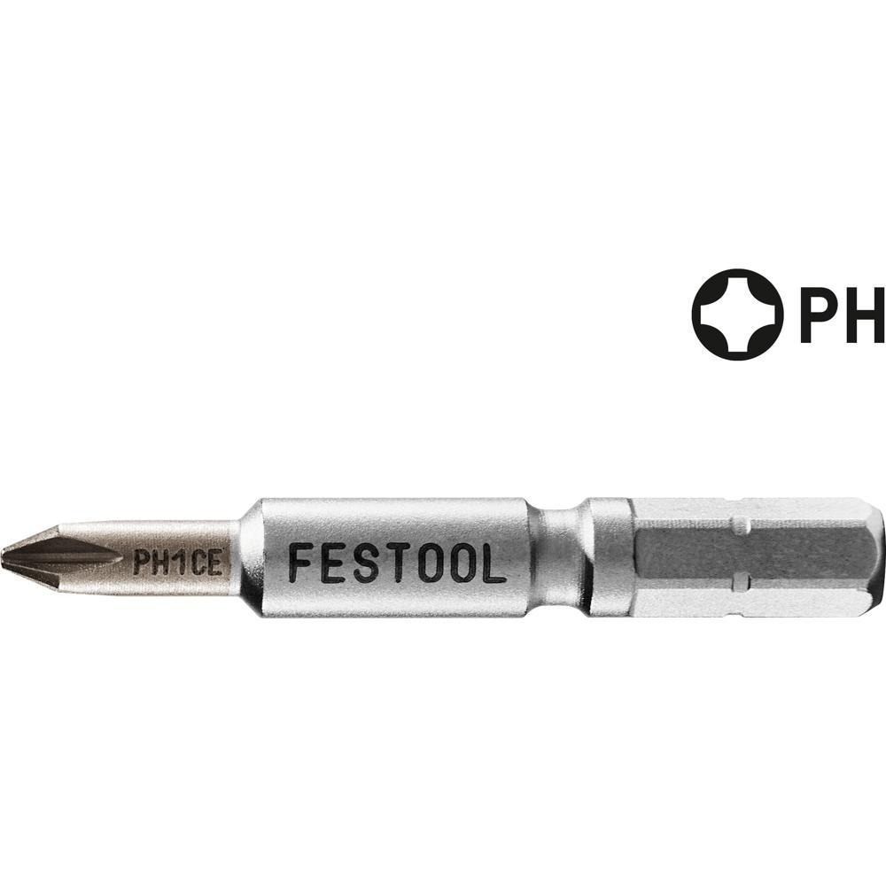 Festool Centrotec Phillips Screwdriver Bits PH1 50mm Pack of 2