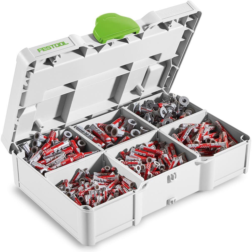 Festool SYS3 S 76-DBL Wall Plug Assortment Set in Systainer Case