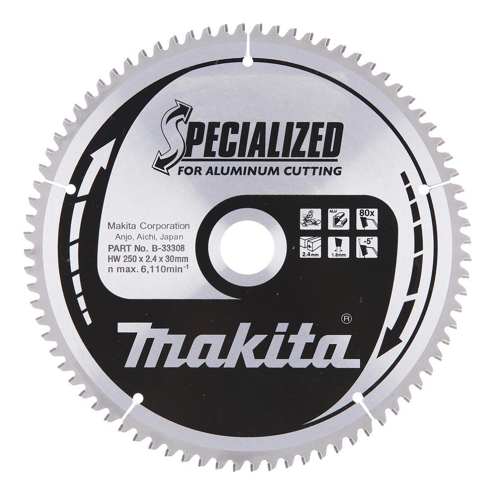 Makita SPECIALIZED Circular Saw Blade for Aluminium Cutting 250mm 80T 30mm