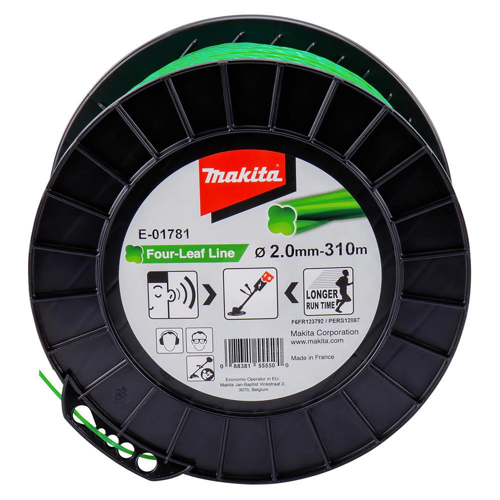 Makita Four Leaf Nylon Grass Trimmer Cord 2mm 310m