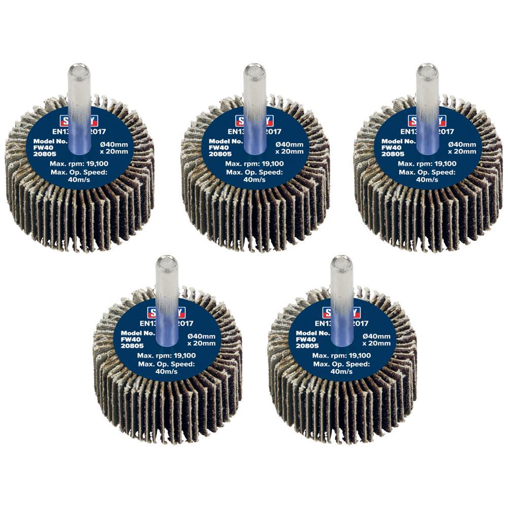 Sealey Flap Wheels Pack Of 5