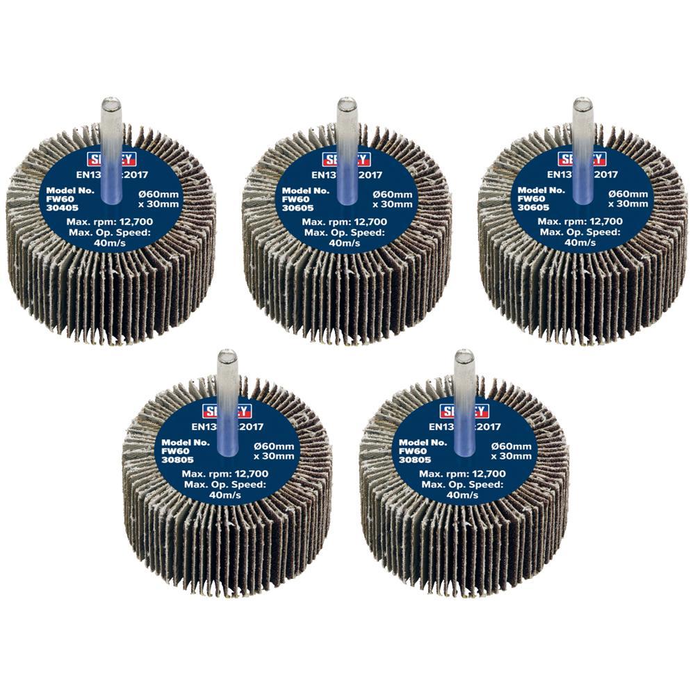 Sealey Flap Wheels Pack Of 5