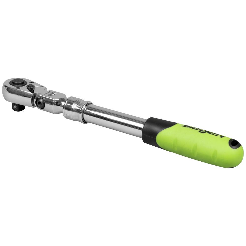 Siegen 1/2" Drive Extendable Flexi Head Ratchet 1/2"