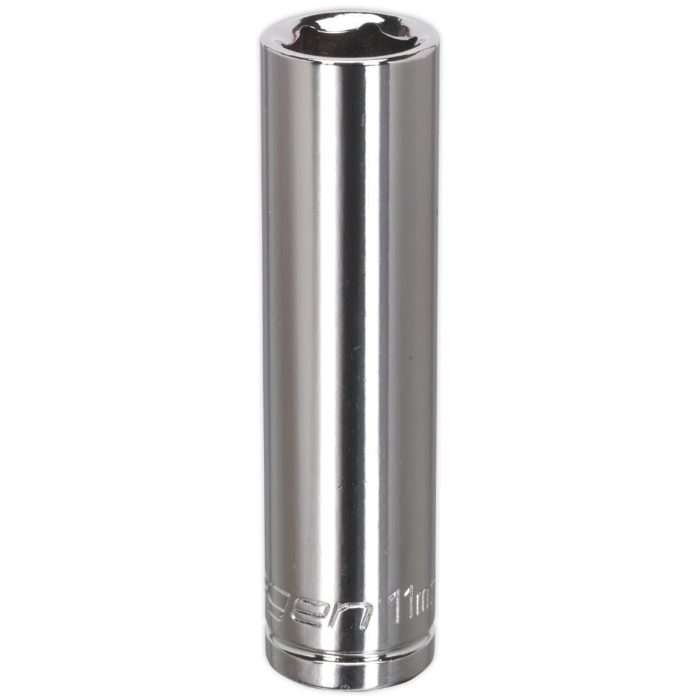Siegen 3/8" Drive Deep Hexagon WallDrive Socket Metric