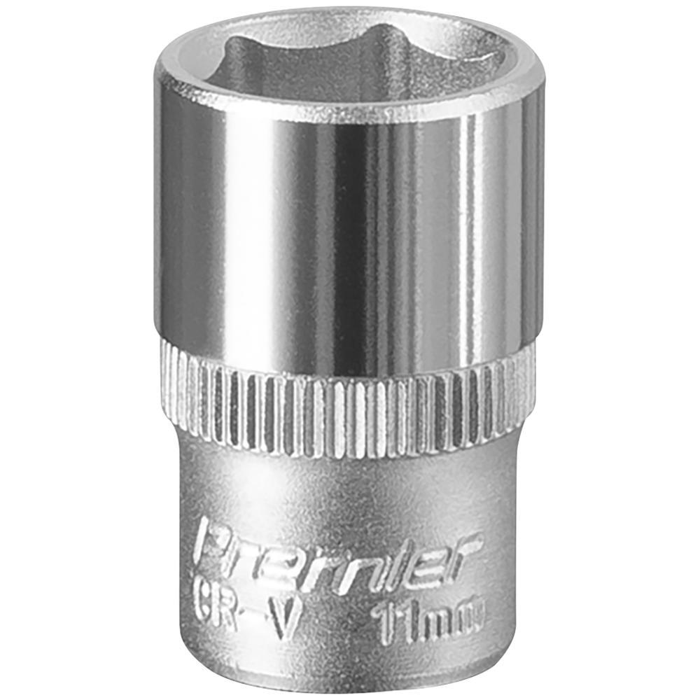 Sealey 1/4" Drive Hexagon WallDrive Socket Metric 1/4" 11mm