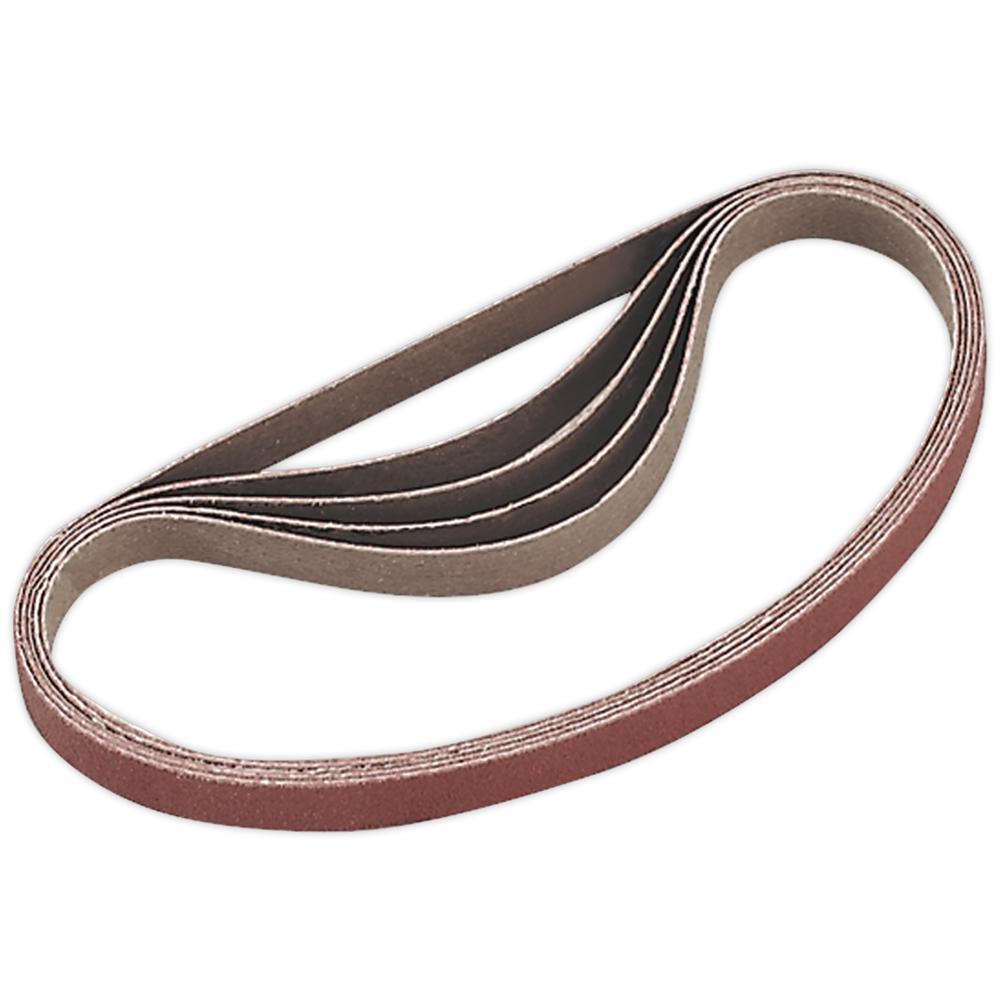 Sealey 10mm x 330mm Sanding Belt 10mm x 330mm 120g Pack of 5