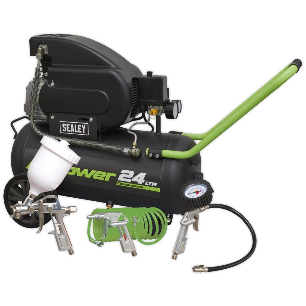 Sealey SAC2420EPK Direct Drive Air Compressor 24 Litre 240v