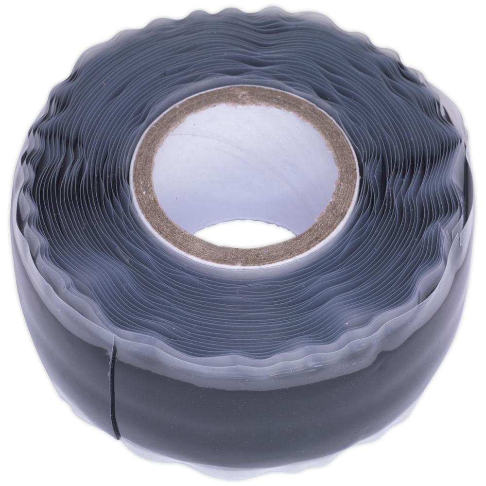 Sealey Silicone Repair Tape Black 25mm 5m
