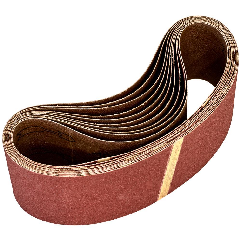 Sealey 75mm x 533mm Sanding Belt 75mm x 533mm 120g Pack of 10