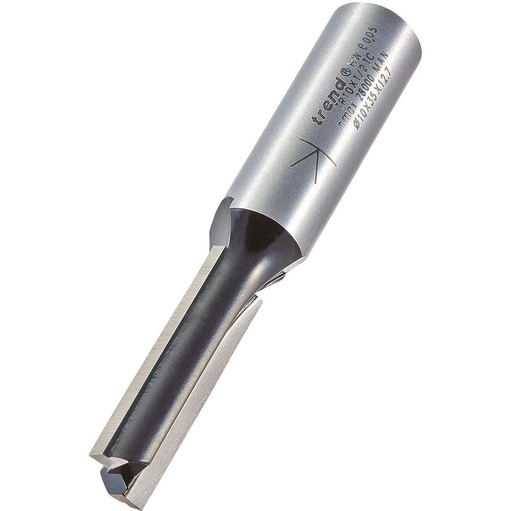 Trend Two Flute PTFE Coated Non Stick Router Cutter 10mm 35mm 1/2"