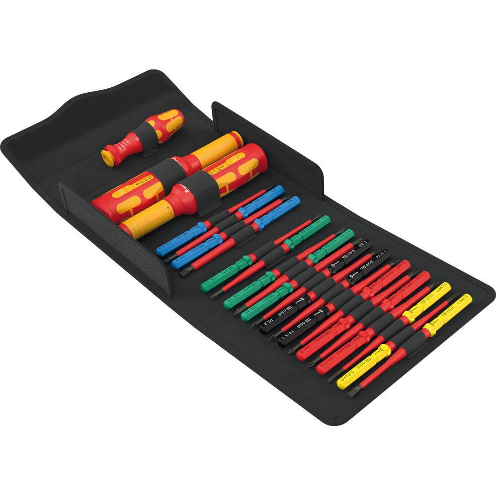 Wera Kraftform Kompakt 23 Piece VDE Insulated Safe Torque Speed Control Cabinet Screwdriver Set